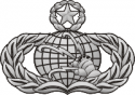 Air Force Master Comm Badge Decal      
