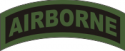 Airborne Tab Decal  OD