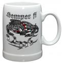 SEMPER FI CHROME STONEWARE MUG SEMPER FI CHROME STONEWARE MUG