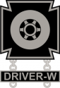 Army Driver Wheeled Vehicle Badge Decal