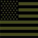 OD/Black SUbdued U.S. Flag 22" Bandana OD/Black SUbdued U.S. Flag 22" Bandana