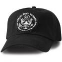 Proud Army Veteran w/ Seal Direct Embroidered Black Ball Cap