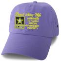 Army Wife (Authorized to Handle) Direct Embroidered Lilac Ball Cap