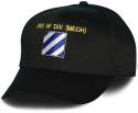 Army 3rd Infantry Mech Division Direct Embroidered Black Ball Cap