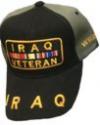 XX11 Iraq Veteran Campaign Ribbon 3D Multi-Positioned Embroidery on Black/Grey Ball Cap XX11 Iraq Veteran Campaign Ribbon 3D Multi-Positioned Embroidery on Black/Grey B