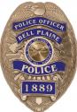 Bell Plaine Minnesota Police (Officer) Department Officer's Badge all Metal Sign