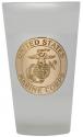 MARINE CORPS EGA 16OZ FROSTED BEER GLASS