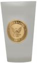 US NAVY 16OZ FROSTED BEER GLASS