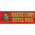US Marine Corps Devil Dog Bumper Sticker