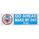 Navy F-14 Go Ahead/Make My Day Bumper Sticker