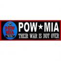 POW  MIA Their War Is Not Over Bumper Sticker