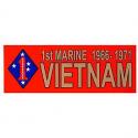 Vietnam 1st Marine 66-71 Bumper Sticker