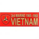 Vietnam 3rd Marine 65-69 Bumper Sticker
