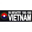 Vietnam 9th Infantry 66-69 Bumper Sticker