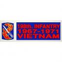 Vietnam 198th Infantry 67-71 Bumper Sticker