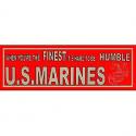 When you are the finest, hard to be humble marines bumper sticker