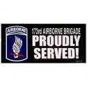 Army 173rd Airborne Brigade Bumper Sticker