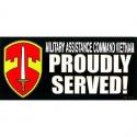 Army Military Assistance Command  MACV Vietnam Bumper Sticker