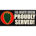 Army 24th Infantry Division Bumper Sticker