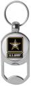 U.S. Army Star on Zinc Alloy Dog Tag Bottle Opener Key Chain