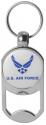 U.S. Air Force Symbol on Zinc Alloy Dog Tag Bottle Opener Key Chain