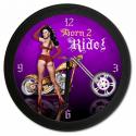 Born To Ride 18 x 18 Clock