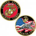 USMC Challenge Coin with Fighter Jet.  