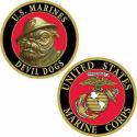 USMC Challenge Coin Devil Dog