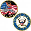 Navy Challenge Coin with Figther Jet