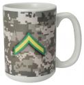 U.S. ARMY PRIVATE WITH STAR LOGO 15OZ CERAMIC SUBLIMATION MUGS