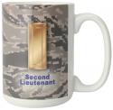 US Air Force Symbol Second Lieutenant Full Color Sublimation on White 15 oz Mug