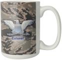 US Air Force Symbol Colonel Full Color Sublimation on White 15 oz Mug