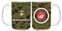 U.S. Marine Corps Emblem and EGA with Digital Pattern Full Color Sublimation on 