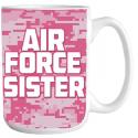 Air Force Sister Full Color Sublimation on 15oz Mug