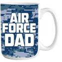 Air Force Dad Full Color Sublimation on 15oz Mug