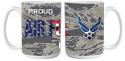 PROUD AIR FORCE DAD 15OZ CERAMIC SUBLIMATION MUG