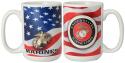 U.S. MARINE EGA 15OZ CERAMIC SUBLIMATION MUGS