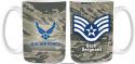 U.S. AIR FORCE STAFF SGT. WITH SYMBOL 15OZ CERAMIC SUBLIMATION MUGS U.S. AIR FORCE STAFF SGT. WITH SYMBOL 15OZ CERAMIC SUBLIMATION MUGS