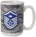 U.S. AIR FORCE MSGT. 1ST WITH SYMBOL 15OZ CERAMIC SUBLIMATION MUGS