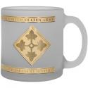 4th Infantry Division Gold Foiled and Frosted Coffee Mug
