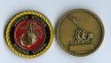 USMC - Iwo Jima on reverse Challenge Coin