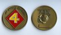 USMC - 4th Marine Division Challenge Coin
