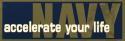 Navy Accelerate Your Life Bumper Sticker