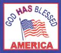 God HAS Blessed America Decal
