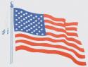 USA Wavy Flag Decal