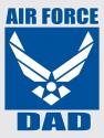 Air Force Dad with Wing Logo Decal