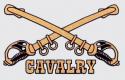 Army Cavalry Crossed Swords Decal