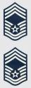 USAF E-9 Chief Mst Sgt 2-Piece Decals