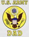 US Army Dad with Eagle Logo Decal