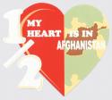 Half My Heart Is In Afghanistan Decal